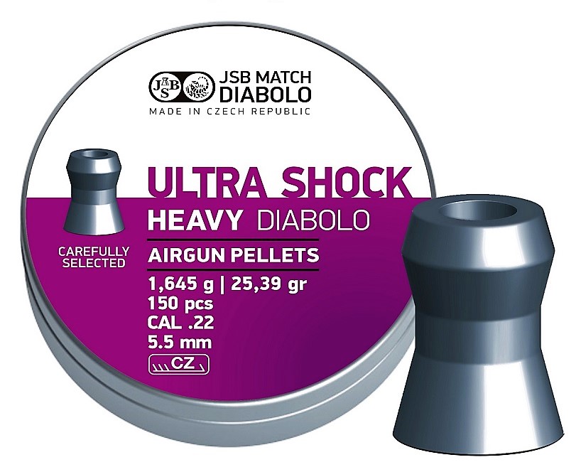 JSB Ultra Shock Heavy 5.50mm Luchtdruk Kogeltjes blikje 150